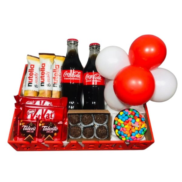 Cesta Aniversário Chocolates e Doçuras