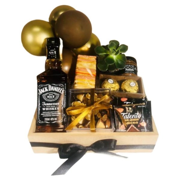Cesta Whisky Jack Daniels Amor e Doçuras