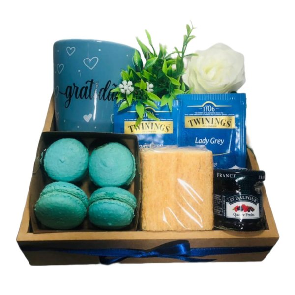 Cesta de Chá Gratidão - Mimo Blue