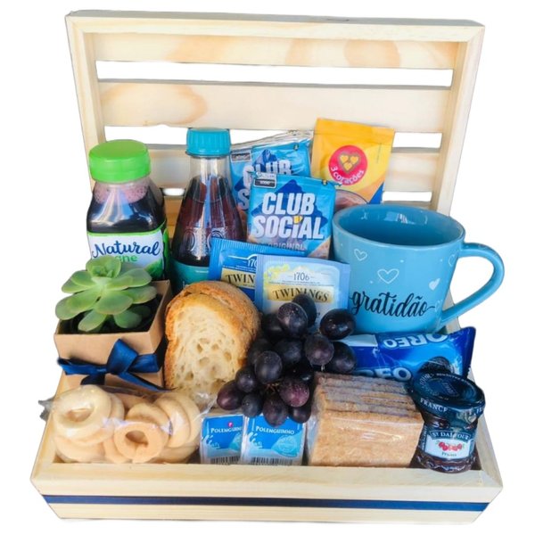 Cesta de Café Alegria Manhã Blue