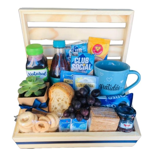 Cesta de Café Alegria Manhã Blue