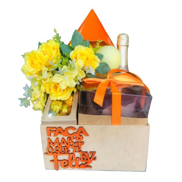 Cesta Aniversário Felicidades e Gostosuras 
