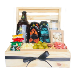 Imagem de Cesta Cervejas Artesanais e Petiscos Premium