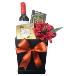Imagem de Cesta de Presente com Vinho