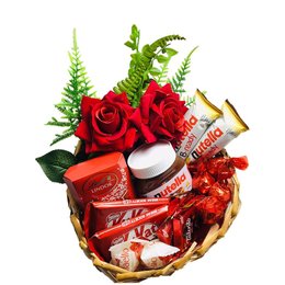 Imagem de Cesta Amor Chocolates e Rosas