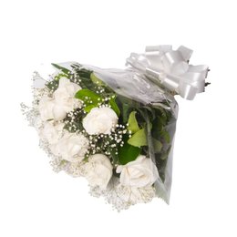 Imagem de Buquê 12 Rosas Brancas