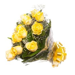 Imagem de Buquê 12 Rosas Amarelas