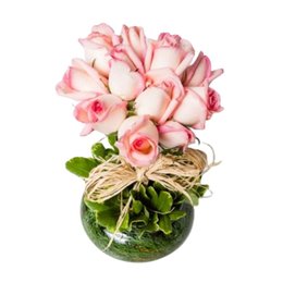 Imagem de Arranjo de Rosas Cor de Rosa
