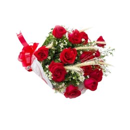 Imagem de Buquê 12 de Rosas Nacionais