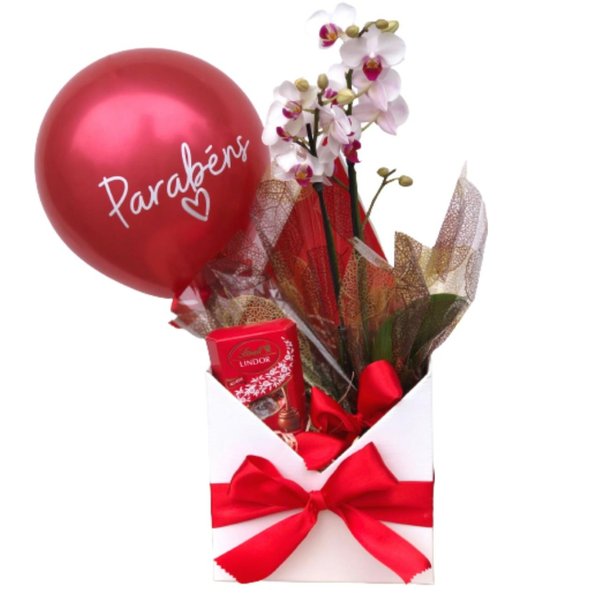 Presente Personalizado com Orquídea