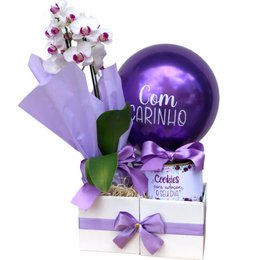 Imagem de Cesta Com Carinho Lilás