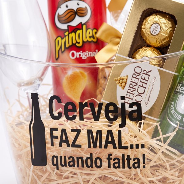 Presente de Aniversário Balde de Gelo Happy Hour 