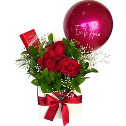 Imagem de Cesta Amor Rosas Vermelhas