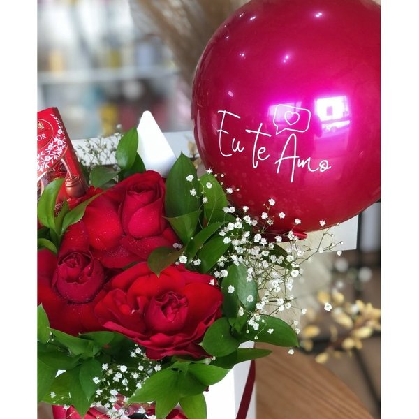 Cesta Amor Rosas Vermelhas