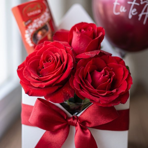 Cesta Amor Rosas Vermelhas