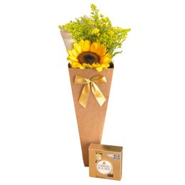 Imagem de Ramalhete Girassol Sofisticado