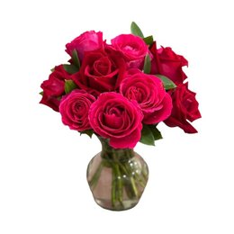 Imagem de Admirável Rosas em Vaso de Vidro