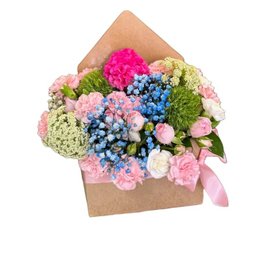 Imagem de Envelope com Mix de Flores Coloridas