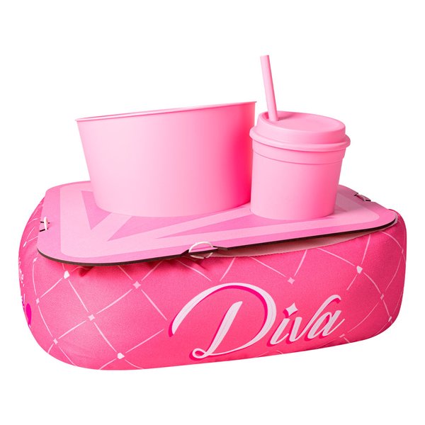 Almofada Porta Pipoca Diamante Rosa