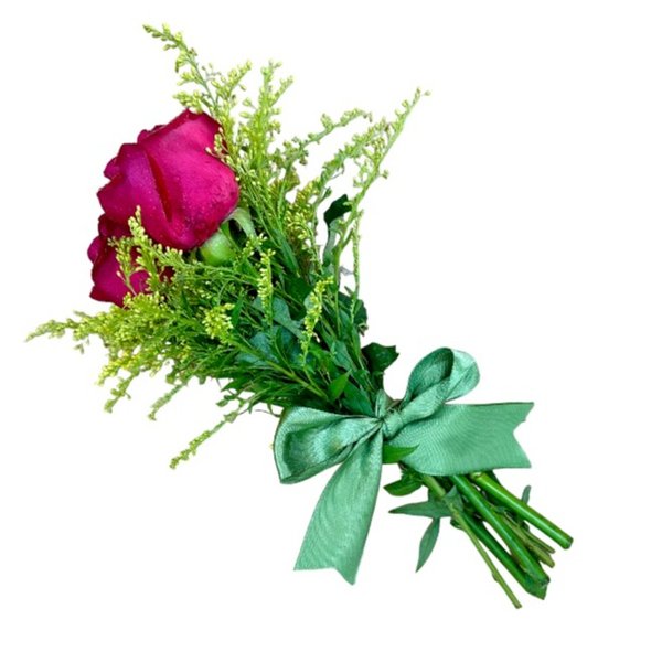 Buquê com 3 Rosas Vermelhas