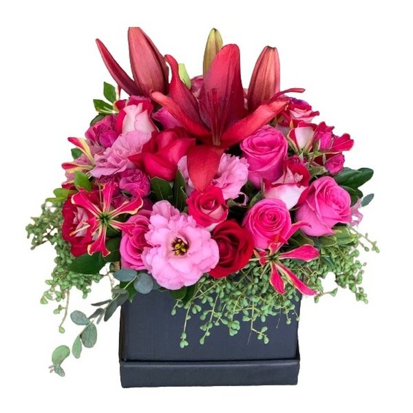 Box Mix Flores Vermelho e Cor de rosa