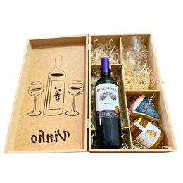 Imagem de Kit com Queijo e Vinho Concha Y Toro Merlot