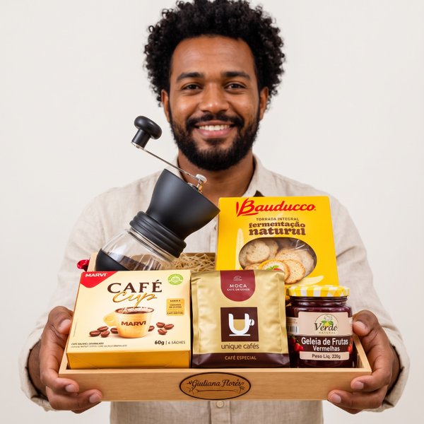 Cesta Café Especial com Sabor, Estilo e Delicadeza