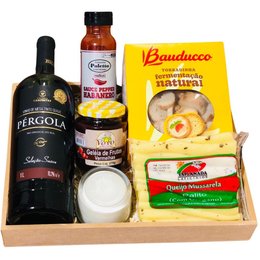 Imagem de Presente Vinho Pérgola e Delícias Gourmet