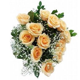 Imagem de Buquê 12 Lindas Rosas Champanhe