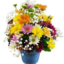 Imagem de Flores do Campo em Vaso Cerâmico