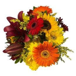 Imagem de Buquê de Flores do Campo em tons Quentes