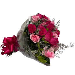 Imagem de Buquê de Rosas Rosadas