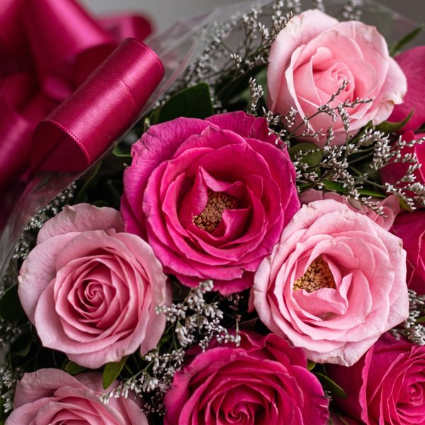 Buquê de Rosas Rosadas