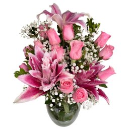 Imagem de Vaso de Flores cor de Rosa