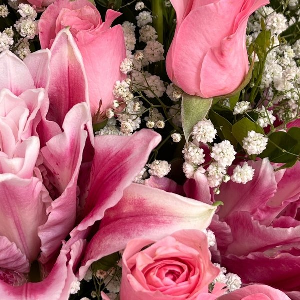 Vaso de Flores cor de Rosa