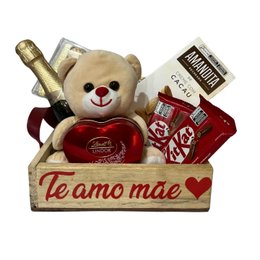 Imagem de Cesta de Chocolates e Pelúcia Para Sua Mãe