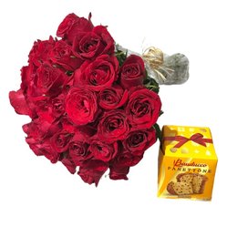 Imagem de Buquê com Panettone - Natal