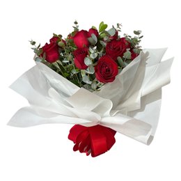 Imagem de Buquê Luxuoso de Rosas c/ Eucalipto