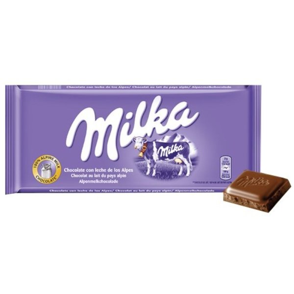 Barra de Chocolate ao Leite Milka