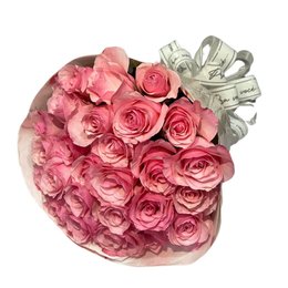 Imagem de Buquê de 25 Rosas Cor de Rosa