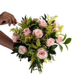 Imagem de Buquê Ternura de Rosas Rosadas
