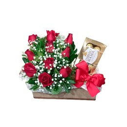 Imagem de Arranjos de Rosas Com Chocolate