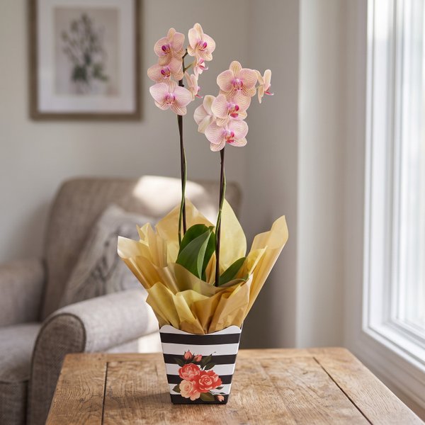 Orquídea Amarela Rajada 