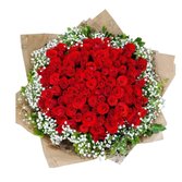 Bouquet 100 Rosas Vermelhas