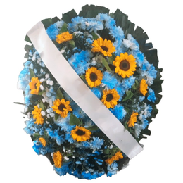 Imagem de Coroa Oval Média Base Azul