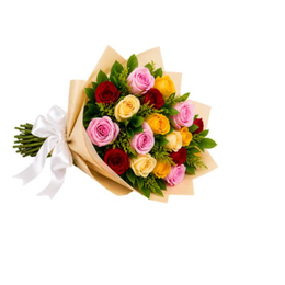 Imagem de Buquê Harmonia das Rosas Coloridas