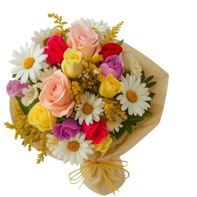 Buquê de Flores Coloridas Alegria Floral