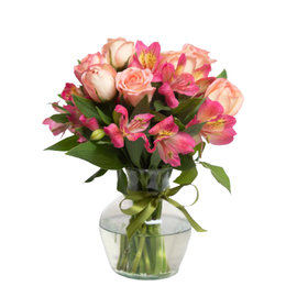 Imagem de Beleza de Astromélias Rosadas 