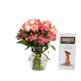 Imagem de Belezas de Astromélias e Chocolate Amandita 