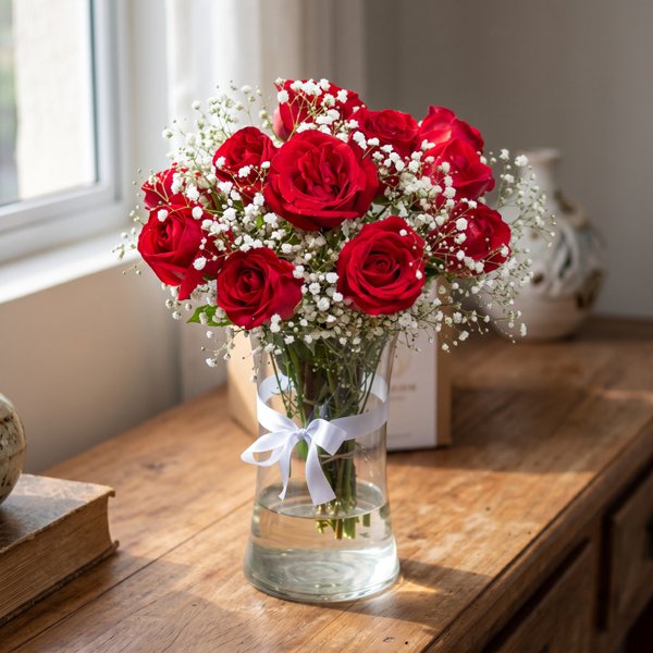 Beleza de Rosas Vermelhas